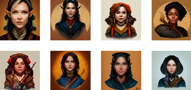 20 Free Bard Portraits for Dungeons & Dragons and Tabletop RPGs