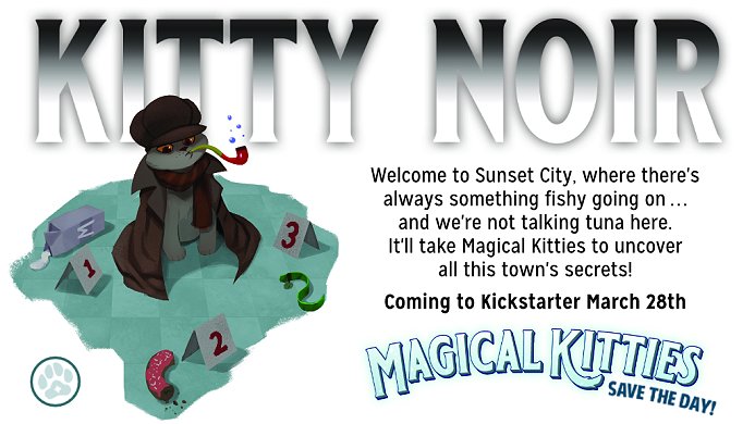 Atlas Games Launches Magical Kitties Noir Kickstarter Campaign with New Hometown and Game Master Kit