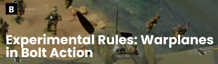 Warlord Games Posts Experimental Rules for Planes in Bolt Action