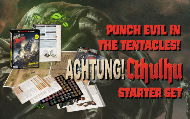 Modiphius Announces Pre-Order for Achtung! Cthulhu Starter Set, Shipping Begins in April