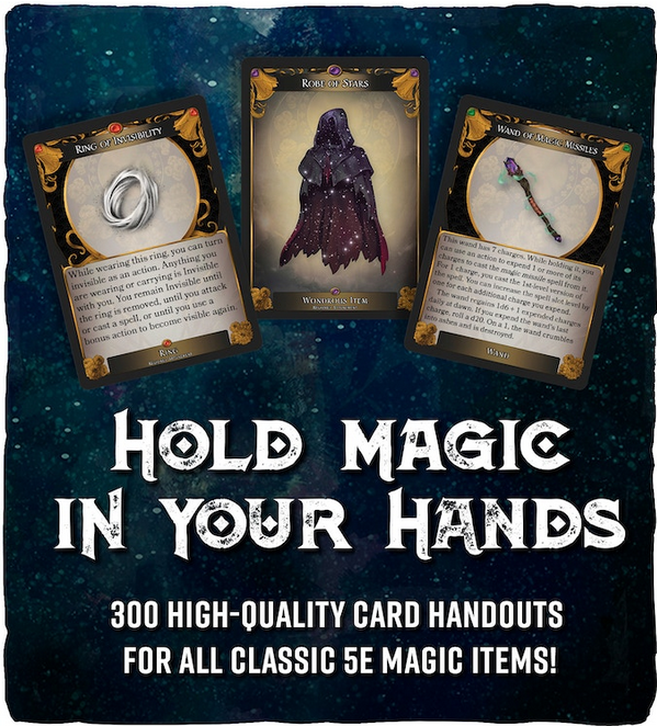 Eventyr Games Launches Kickstarter Campaign for 5E Magic Item Cards