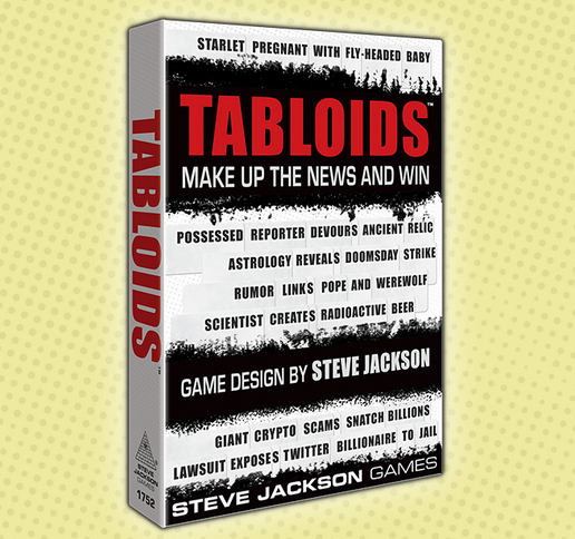 “Tabloids” Card Game by Steve Jackson is Now on Kickstarter, Invites Players to Craft Their Own Bizarre Headlines