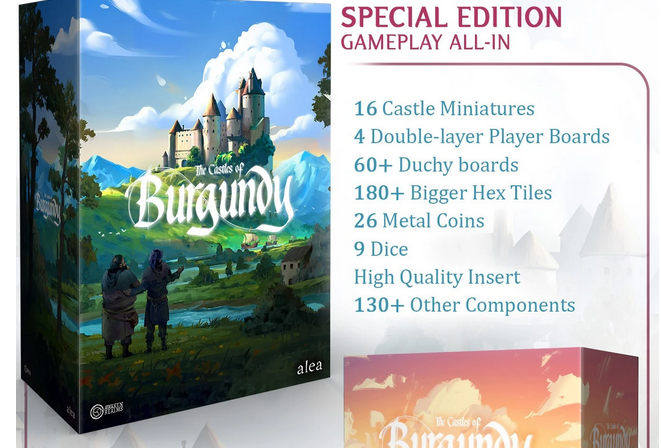 Awaken Realms Launches Crowdfunding for “Castles of Burgundy: Special Edition Reprint” on Gamefound