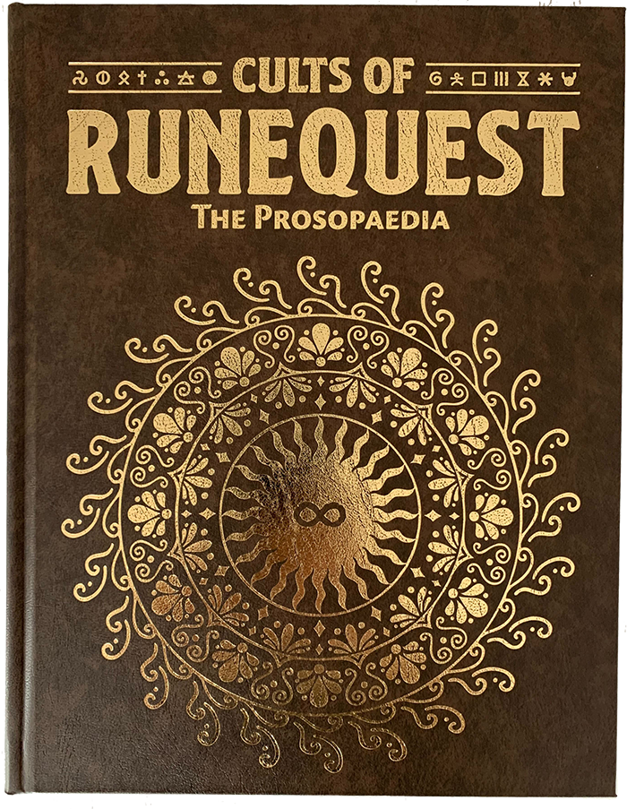 New Cults of RuneQuest Sourcebook, The Prosopaedia, Now Available from Chaosium